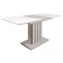 Стол обеденный Lamar 140-180 см дуб крафт белый/глиняный серый Intarsio