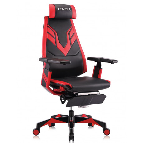 Кресло геймерское GENIDIA GAMING (M-GN-BB-HAL-ML-RE) с подставкой для ног Comfort Seating