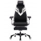 Кресло геймерское GENIDIA GAMING (M-GN-BB-HAL-ML-WT) с подставкой для ног Comfort Seating