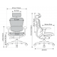 Кресло Ergohuman Luxury 2 (EHL2-AB-HAM-5D-L, сетка Т-168-B2 Natural) Comfort